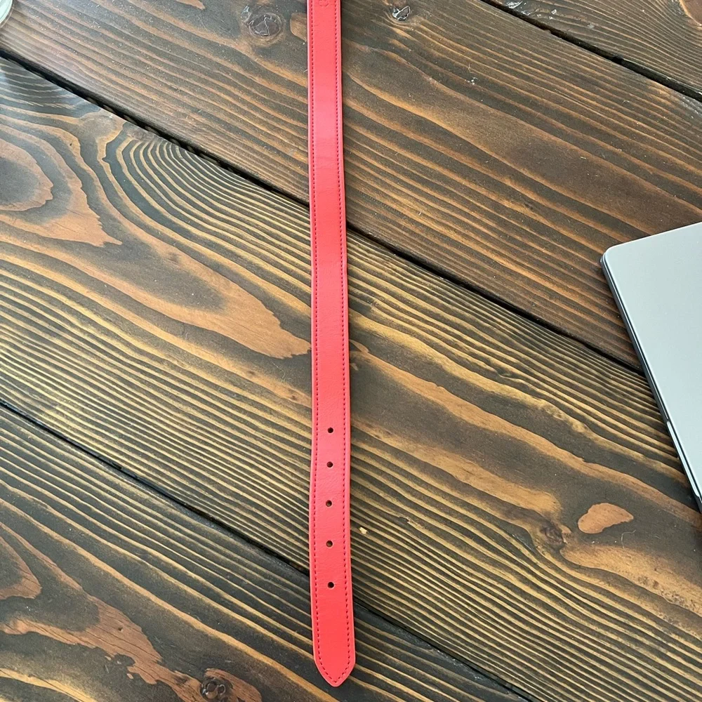 Genuine Canine dog collar, crimson 16-20”